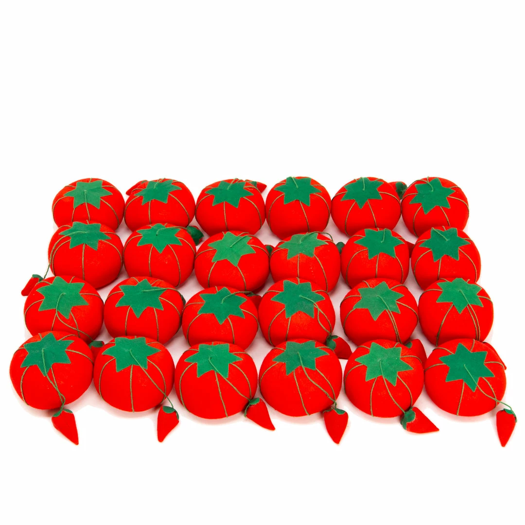 Dritz 2-3/4" Tomato Pin Cushion With Strawberry Emery Pins & Accessories 3 Dritz 2-3/4" Tomato Pin Cushion With Strawberry Emery Pins & Accessories