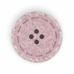 Dritz Recycled Cotton Round Stitch Button, 25mm, 2 Pc Buttons & Cover Buttons