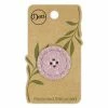 Dritz Recycled Cotton Round Stitch Button, 30mm Buttons & Cover Buttons