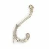 Dritz Metal Baroque Wall Hook, Silver