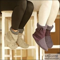 Indygo Junction Bedtime Boots Adult Slipper Pattern Purses & Accessories