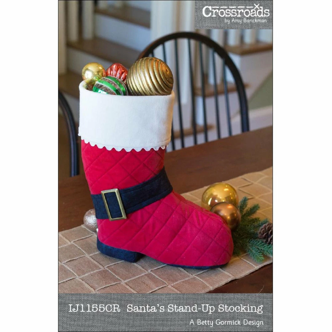 Indygo Junction Holiday Santa's Stand-Up Christmas Stocking Pattern 3 Indygo Junction Holiday Santa's Stand-Up Christmas Stocking Pattern