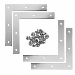 Dritz Smooth Campaign Hardware Corners, Large, 4 Pc