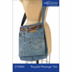 Indygo Junction Recycled Messenger Tote Pattern, PDF Download Purses & Accessories