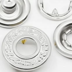 Dritz Snaps Decorative Snap Fasteners, 12 Sets, Nickel