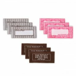 Dritz Sew-on Woven Quilt Labels, Assorted, 9 Pc Lettering & Embellishments