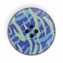Dritz Buttons & Cover Buttons Recycled Leather Round Button, 30mm, Multicolor Print