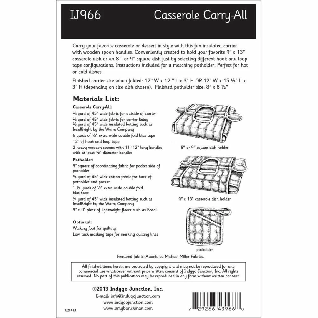 Indygo Junction Home & Storage Casserole Carry-All Kitchen Pattern 5 Indygo Junction Home & Storage Casserole Carry-All Kitchen Pattern