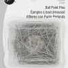 Dritz 1-1/16" Ball Point Pins, Nickel, 400 Pc
