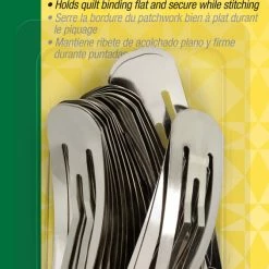 Dritz Quilting Accessories Large Binding Clips, Silver, 20 Pc