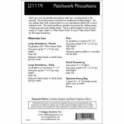 Indygo Junction Home & Storage Patchwork Pincushions Pattern, PDF Download