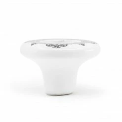 Dritz Ceramic Bee Knob, Black & White Hooks & Knobs