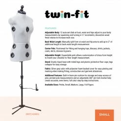 Dritz Twin-Fit Adjustable Dress Form Dress Forms