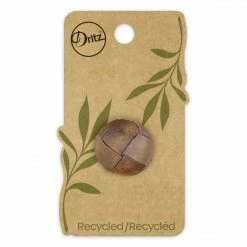 Dritz Recycled Leather Round Shank Button, 23mm