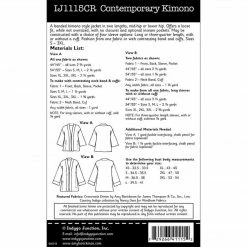 Indygo Junction Apparel Contemporary Kimono Pattern