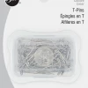 Dritz 1" T-Pins, Nickel, 75 Pc