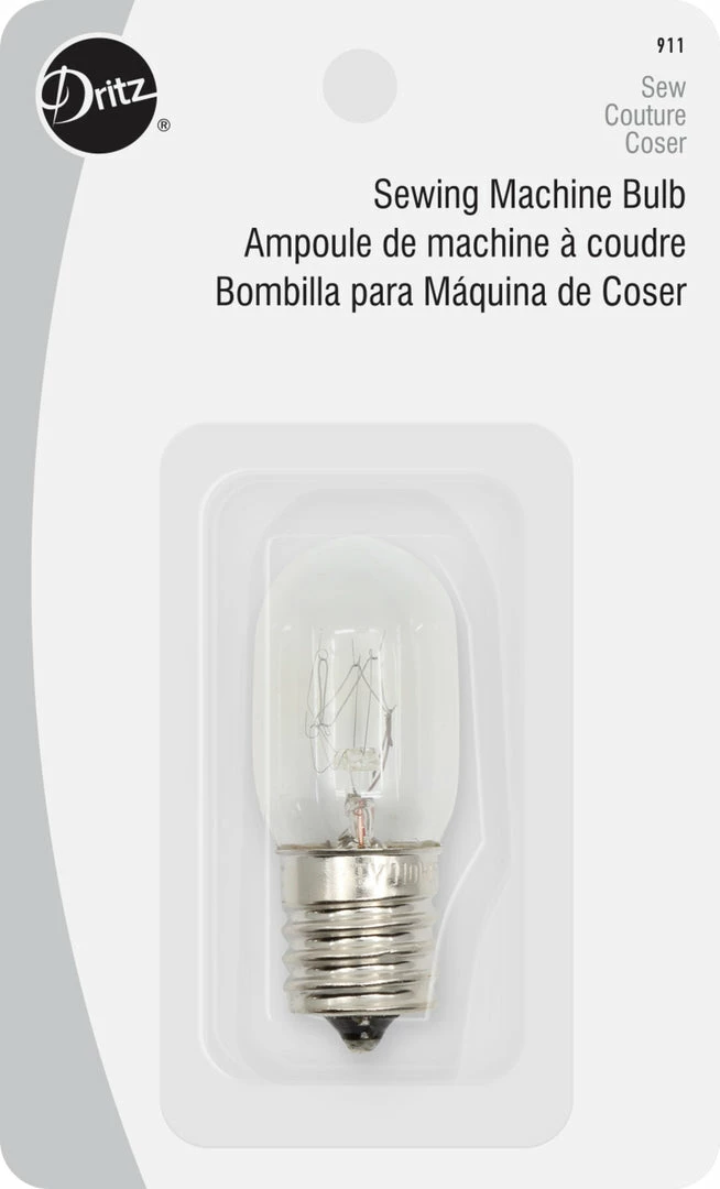 Dritz Machine Accessories Sewing Machine Light Bulb With Screw-In Base 3 Dritz Machine Accessories Sewing Machine Light Bulb With Screw-In Base