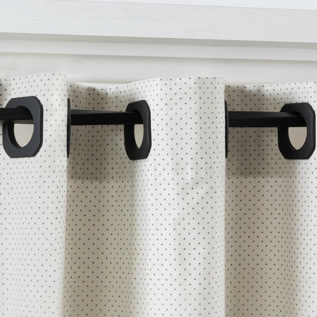 Dritz 1-9/16" Square Curtain Grommets, Matte Black, 8 Sets Curtain Grommets & Rings 8 Dritz 1-9/16" Square Curtain Grommets, Matte Black, 8 Sets Curtain Grommets & Rings
