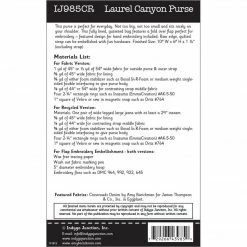 Indygo Junction Laurel Canyon Purse Pattern, PDF Download Purses & Accessories