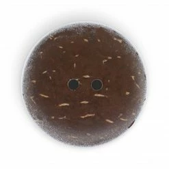 Dritz Buttons & Cover Buttons Sustainable Coconut Round Heart Button, 30mm