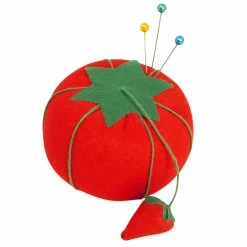 Dritz 2-3/4" Tomato Pin Cushion With Strawberry Emery Pins & Accessories 11 Dritz 2-3/4