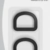 Dritz 1" D-Rings, Black, 2 Count, Black, 2 Pc Rings & Swivel Hooks