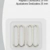 Dritz 1" Slide Adjusters, Nickel, 2 Pc