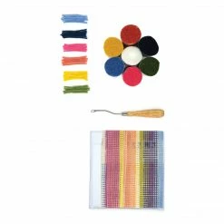 LoRan Yarn Accessories Latch-Stitch Pillow Kit, 16