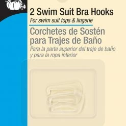 Dritz 1/2" Swim Suit Bra Hooks, 2 Pc Hooks & Eyes