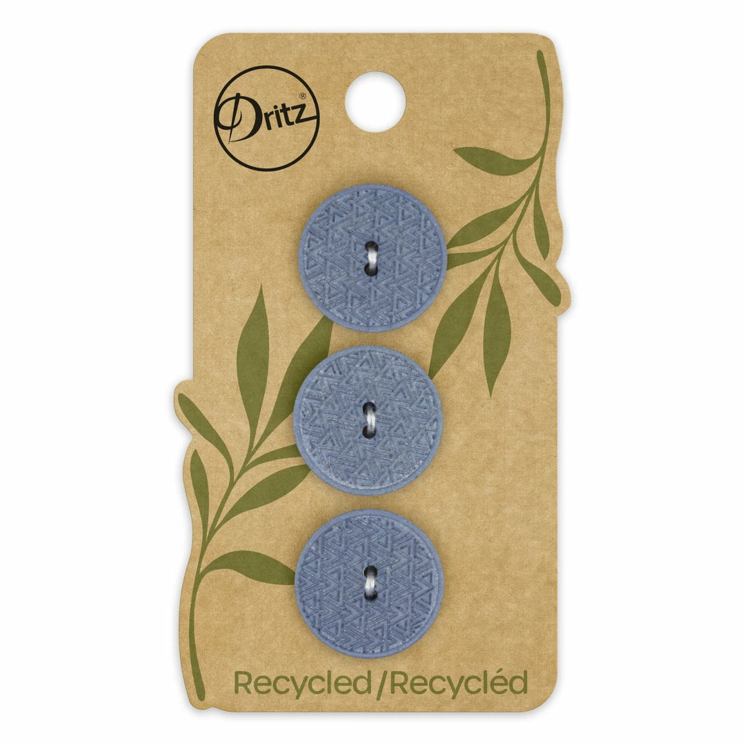 Dritz Buttons & Cover Buttons Recycled Hemp Geometric Round Button, 20mm, 3 Pc 17 Dritz Buttons & Cover Buttons Recycled Hemp Geometric Round Button, 20mm, 3 Pc