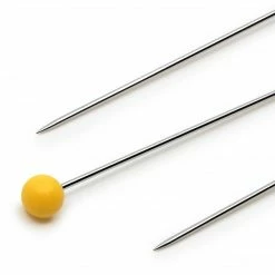 Dritz 1-3/4" Extra-Long Color Ball Pins, Yellow, 250 Pc Pins & Accessories