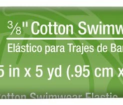 Dritz Elastics 3/8" Cotton Swimwear Elastic, Natural