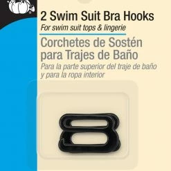 Dritz 3/4" Swim Suit Bra Hooks, 2 Pc Hooks & Eyes 18 Dritz 3/4