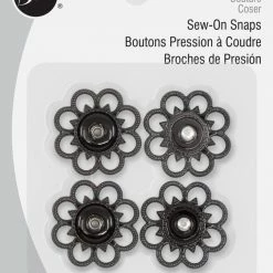 Dritz Sew-On Snaps, 2 Sets, Size 25mm